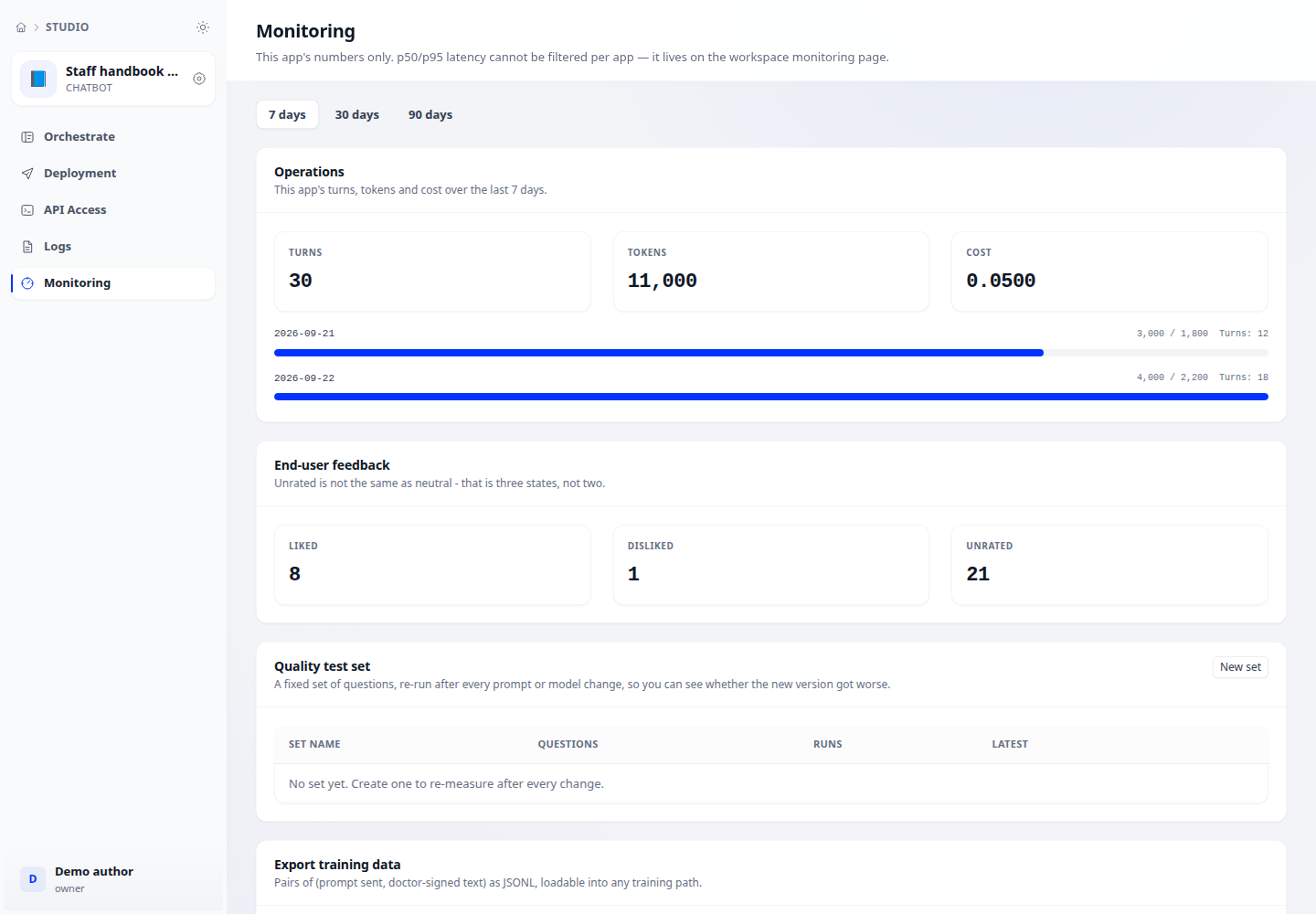 Related application interface with illustrative data.