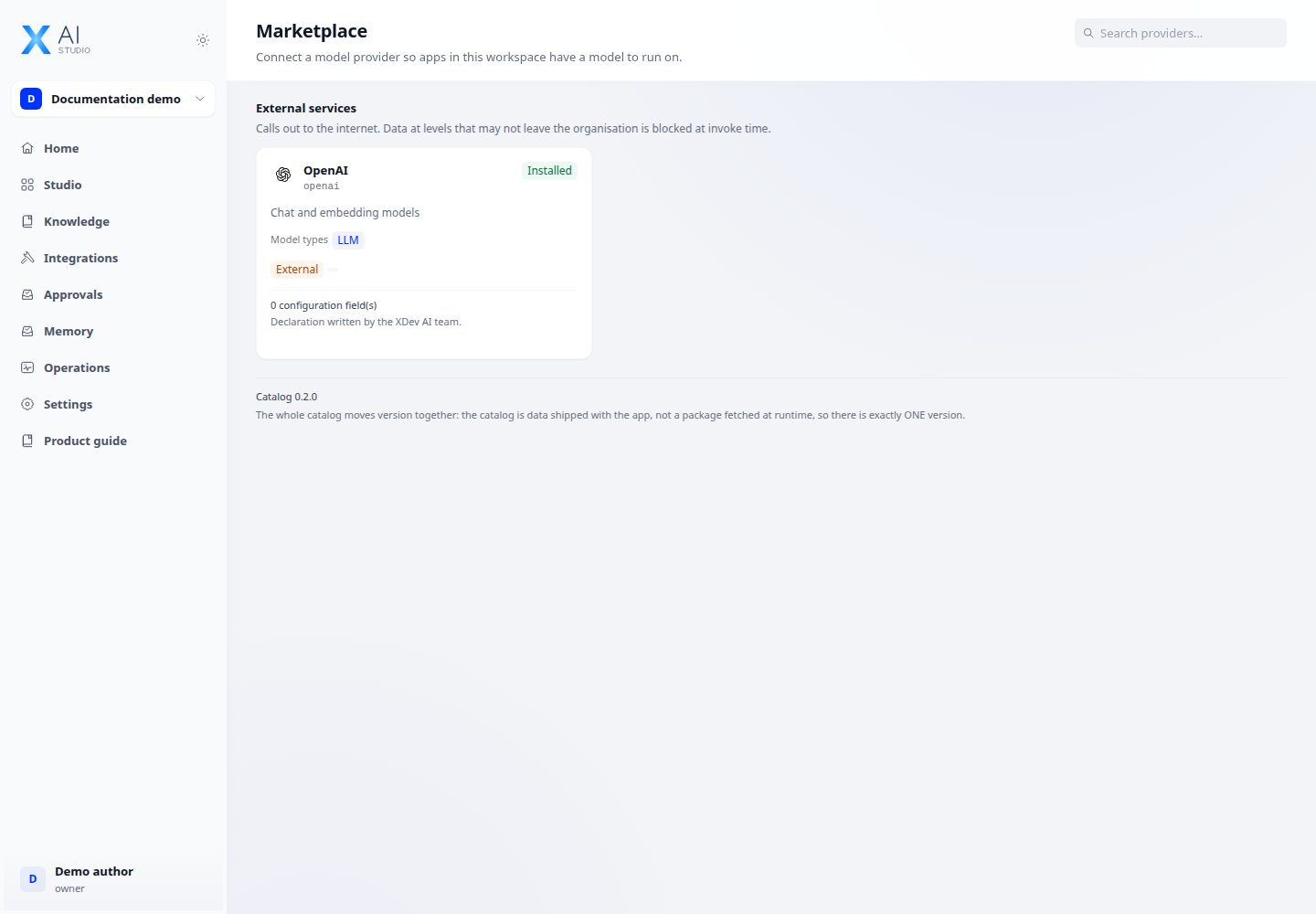AI Studio overview for this feature; illustrative data.