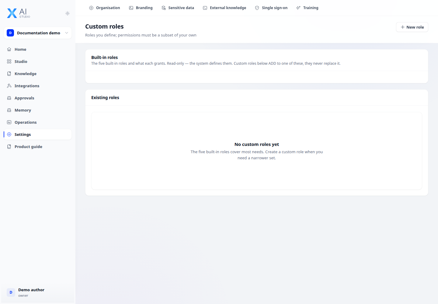 AI Studio overview for this feature; illustrative data.