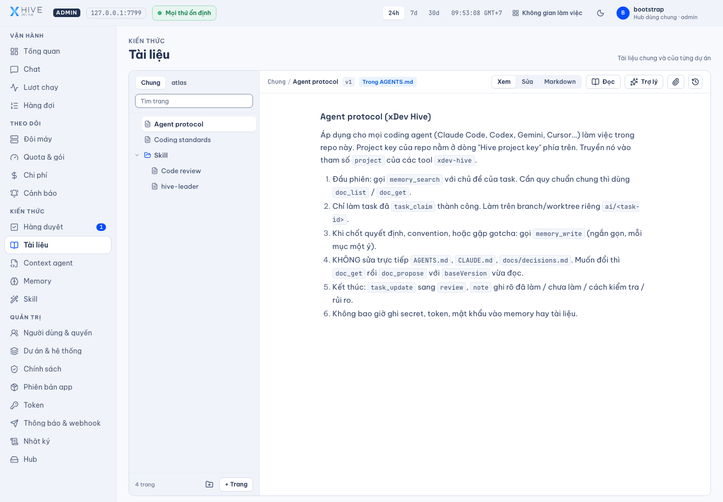 Tài liệu — Giao diện thật · dữ liệu demo Atlas
