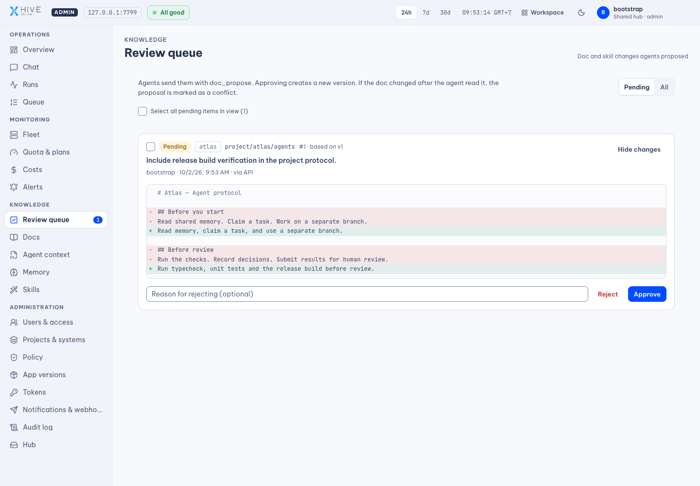 Proposals — Real interface · Atlas demo data